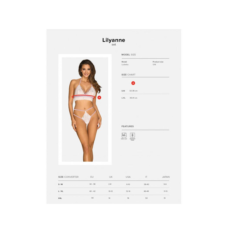 Ensemble sexy Lylianne - Ensemble lingerie sexy pour travestis