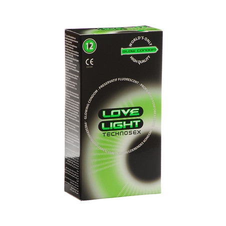 Préservatifs LOVELIGHT Phosphorescents X 12 - Préservatifs pour travestis