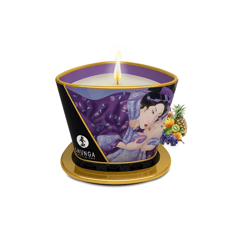 Bougie de massage Libido Fruits exotiques - Massage érotique pour travestis