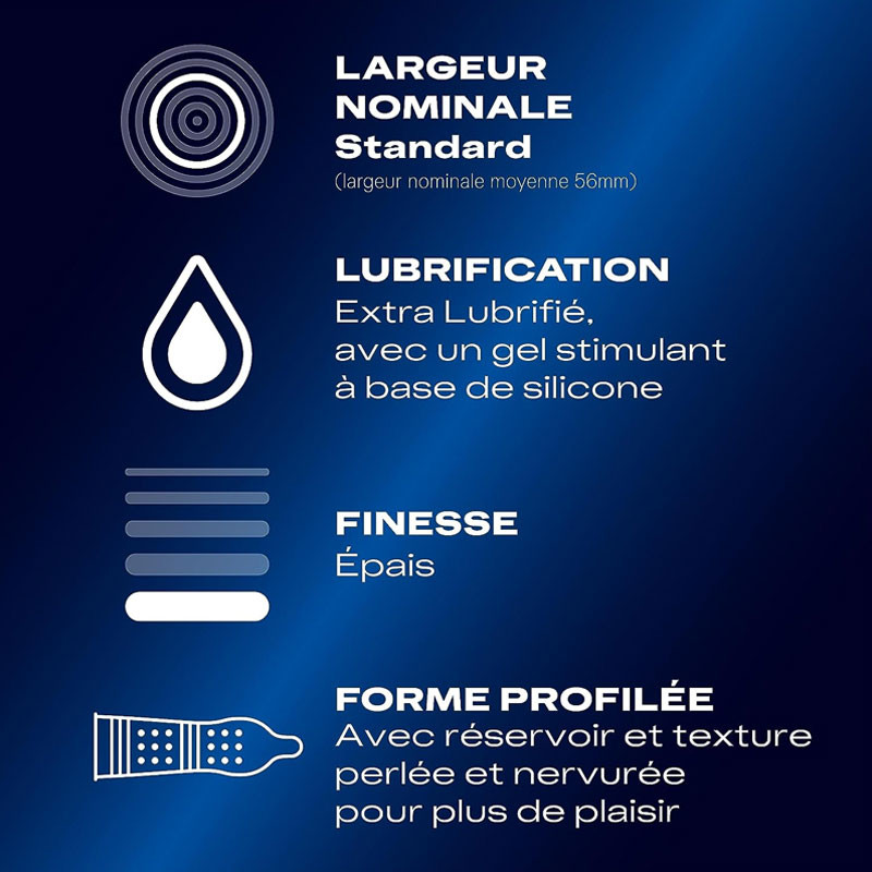 Préservatifs Orgasm'Intense (10 préservatifs) -