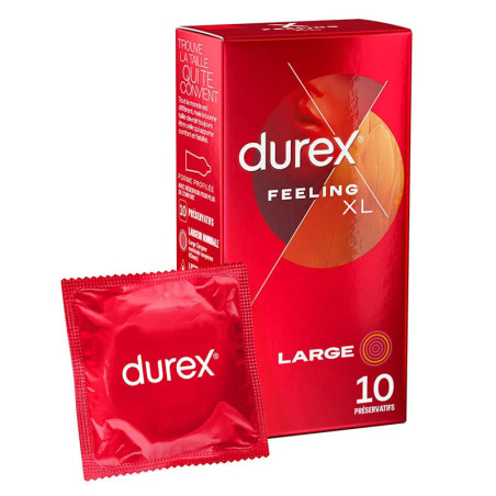 Préservatifs Feeling XL (10 préservatifs) - Préservatifs pour travestis