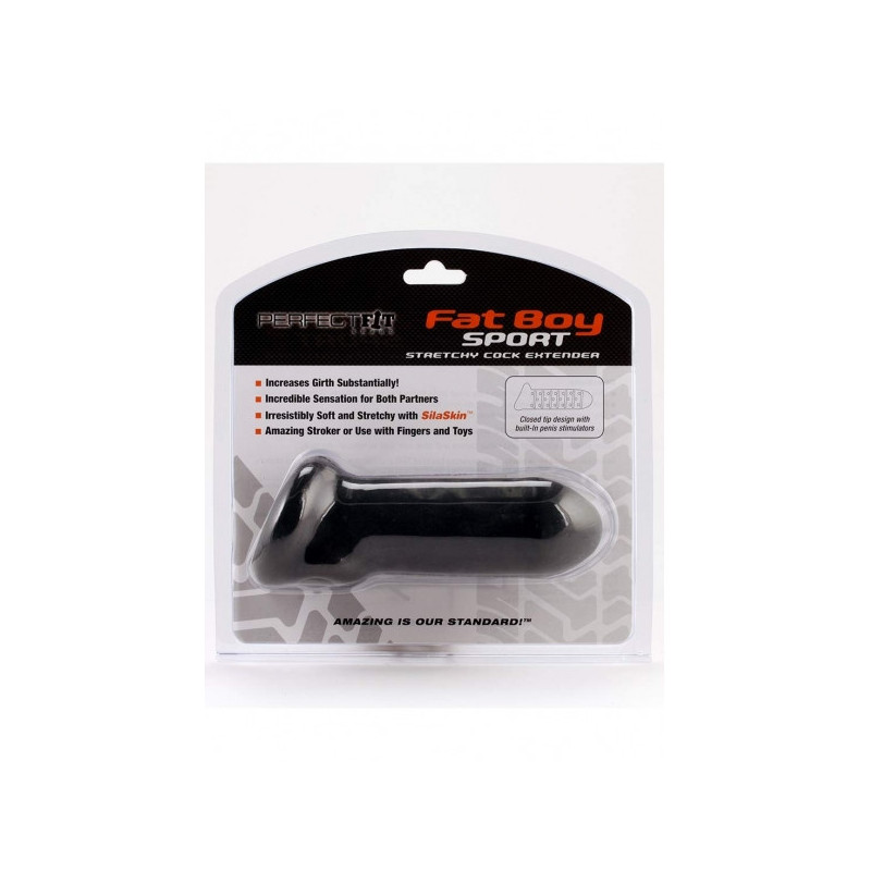 Étui pénien Fat Boy 16,5 cm Black -