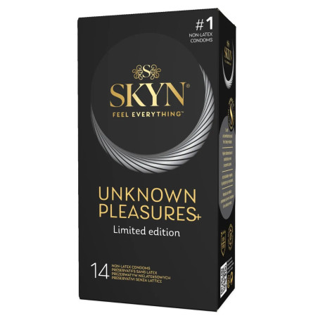 Préservatifs sans latex Unknow Pleasure + (14 préservatifs) - Boite de Préservatifs