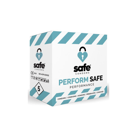 Préservatifs retardants Perfom Safe (5 préservatifs) - Tous nos produits