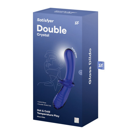 Double Crystal blue Satisfyer - Godes anals pour travestis