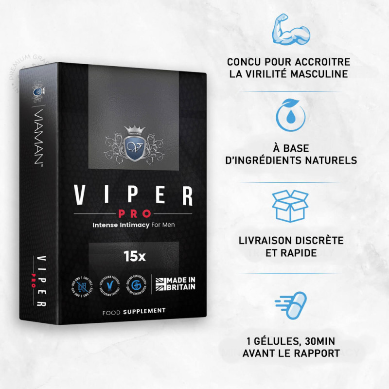 Viaman Viper Pro (15 comprimés) - Tous nos produits