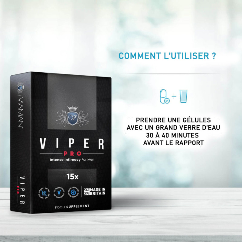Viaman Viper Pro (15 comprimés) - Tous nos produits