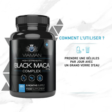 Black Maca Viaman (180 gélules) - Tous nos produits