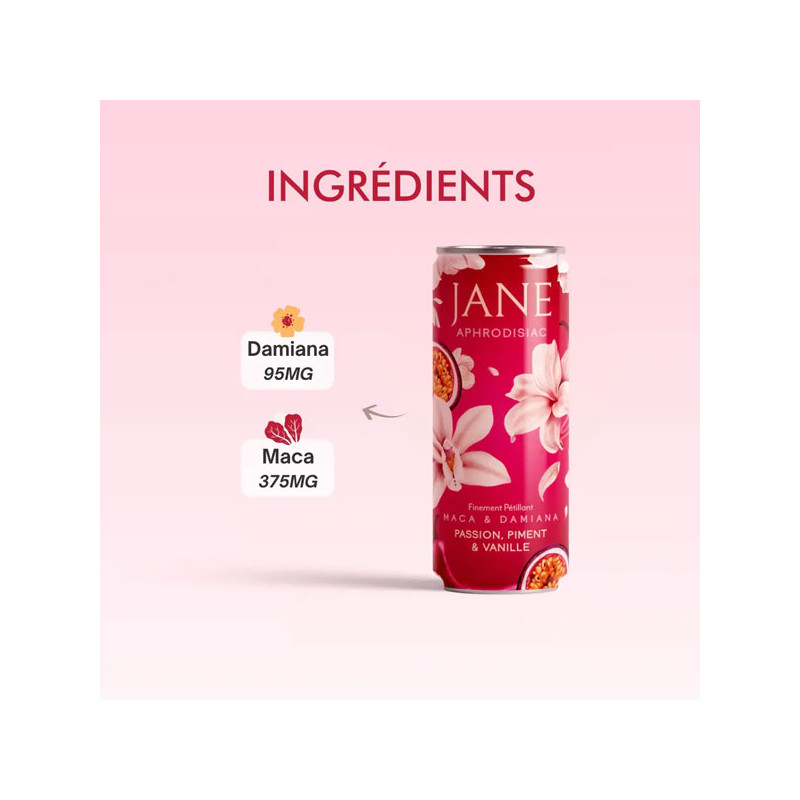 Boisson aphrodisiaque Jane Passion Piment Vanille - Tous nos produits