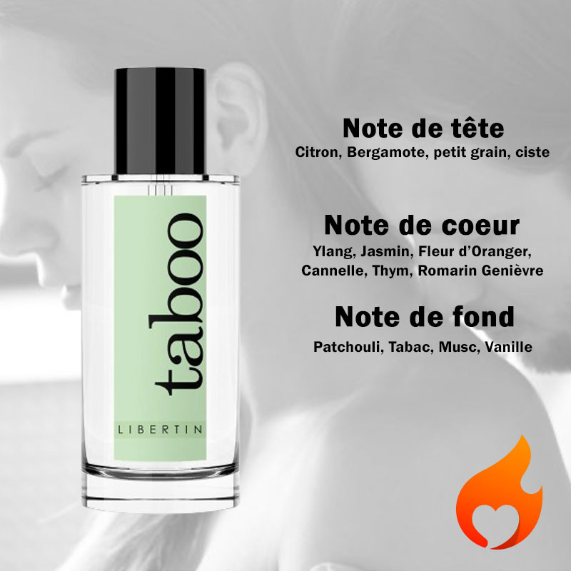 Taboo parfum d'attirance homme -Libertin -utilisation