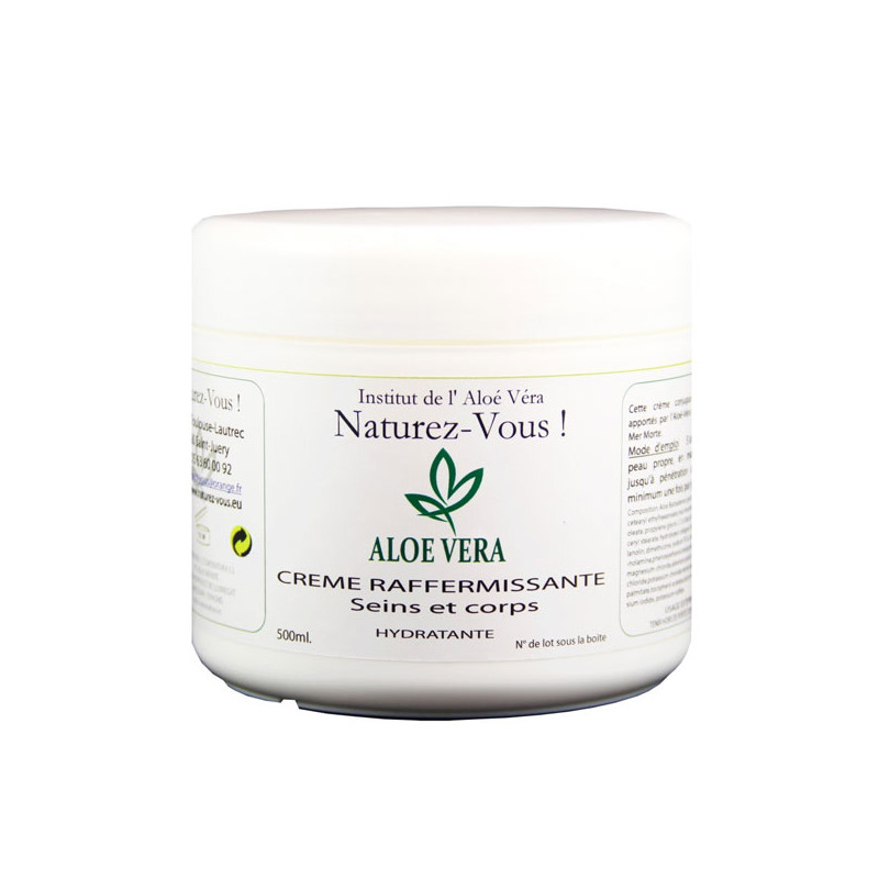Crème raffermissante Aloe Vera Seins et Corps (500ml) - Crèmes volume poitrine pour travesti