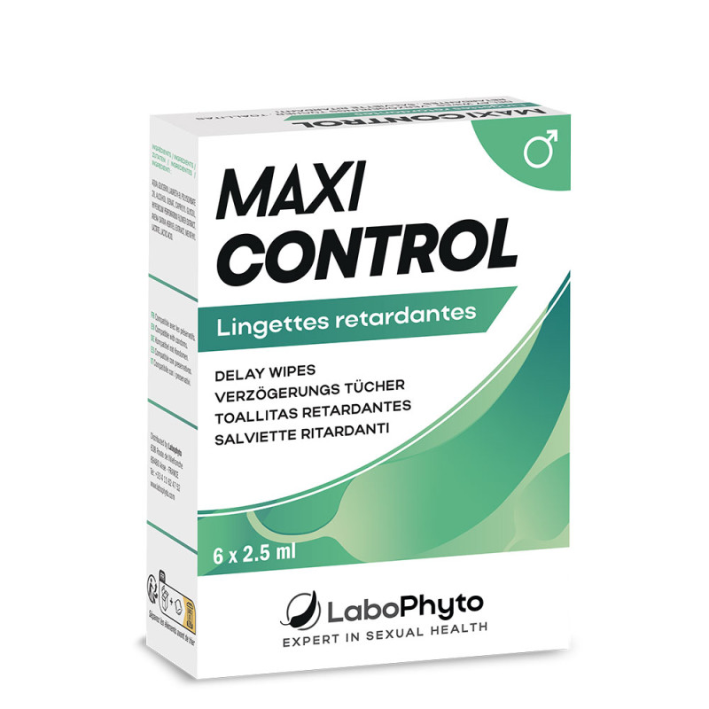 MaxiControl Lingettes Retardantes - Aphrodisiaques ejaculation précoce