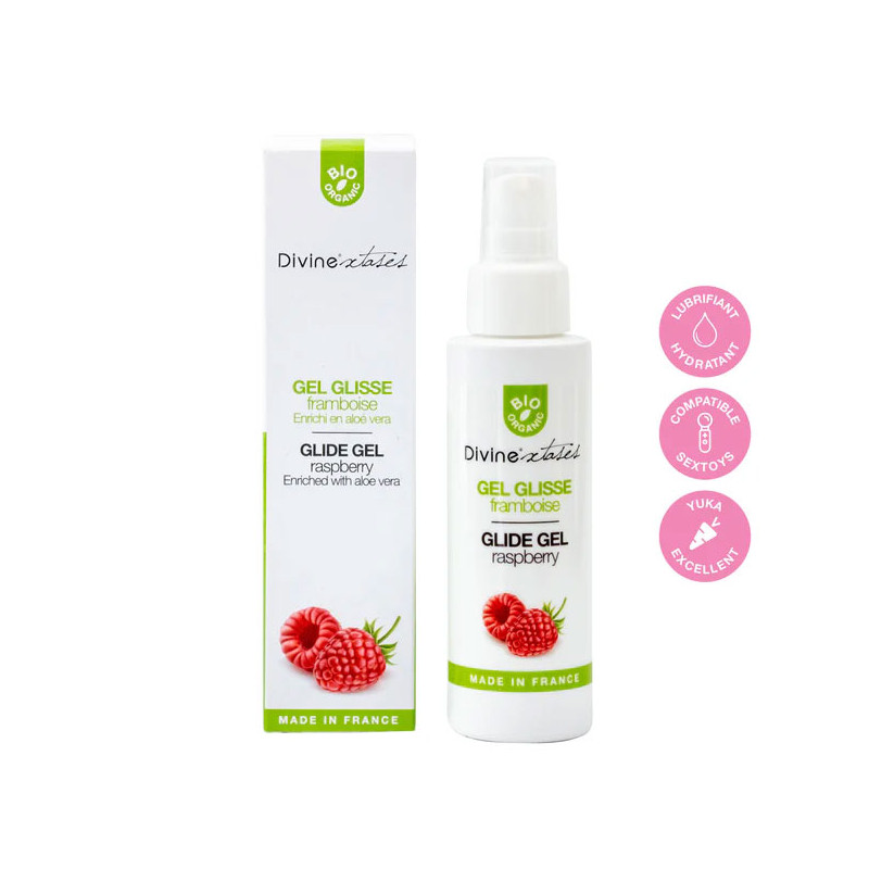 Gel Glisse Framboise Bio (100 ml) - Lubrifiants intimes pour travestis