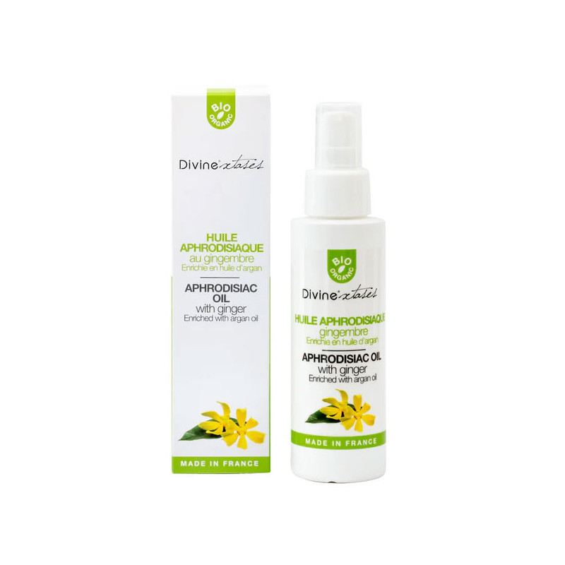 Huile aphrodisiaque Gingembre bio (100ml) - Massage érotique pour travestis