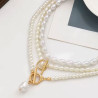 Collier triple en perles - Colliers pour travestis Collier triple en perles - Colliers pour travestis