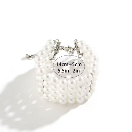Bracelet manchette en perles - Bracelets pour travestis Bracelet manchette en perles - Bracelets pour travestis