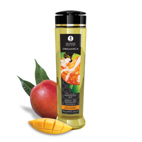 Huile de massage Organique à la mangue (240 ml) - Massage érotique pour travestis Huile de massage Organique à la mangue (240 ml) - Massage érotique pour travestis