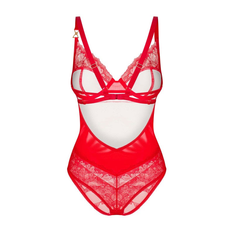 Body Aliosa rouge - Body sexy pour travestis