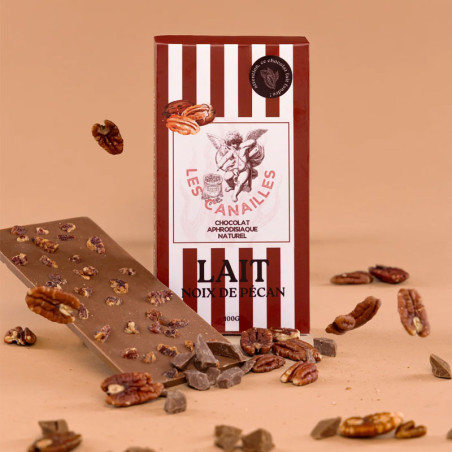 Chocolat aphrodisiaque Lait Noix de Pécan - Aphrodisiaques pour travestis Chocolat aphrodisiaque Lait Noix de Pécan - Aphrodisiaques pour travestis