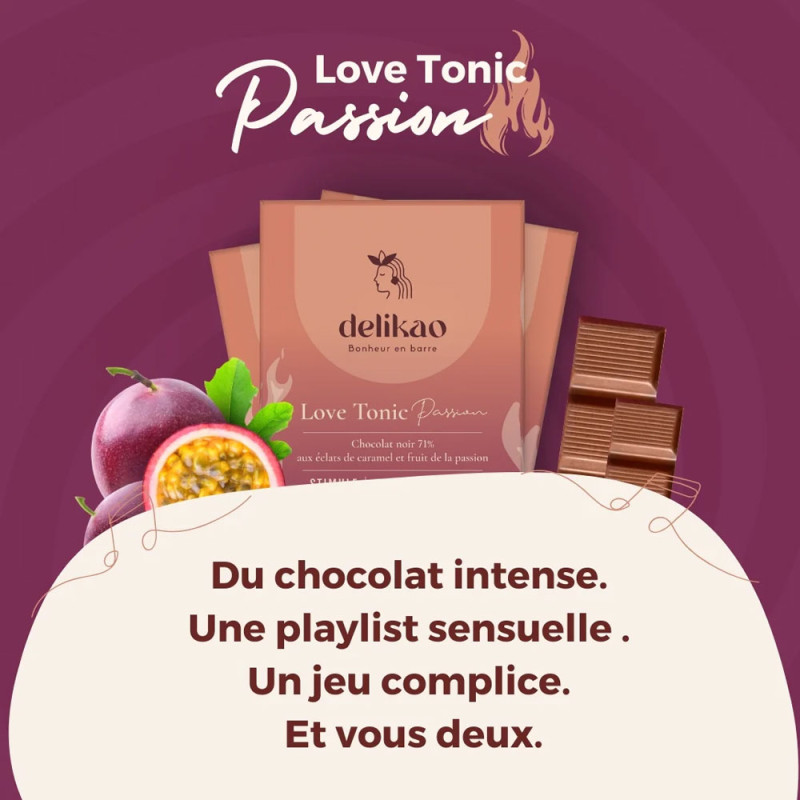 Chocolat aphrodisiaque Love Tonic Passion - Aphrodisiaques pour travestis