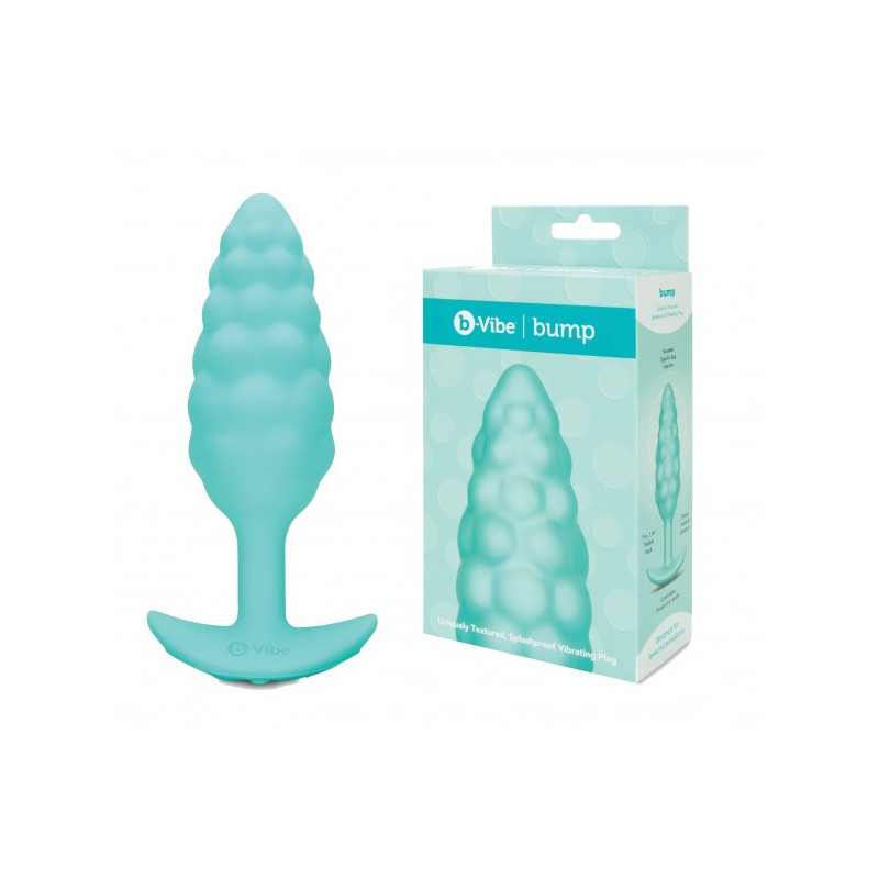 Plug anal Bump Menthe - Plugs vibrants pour travestis