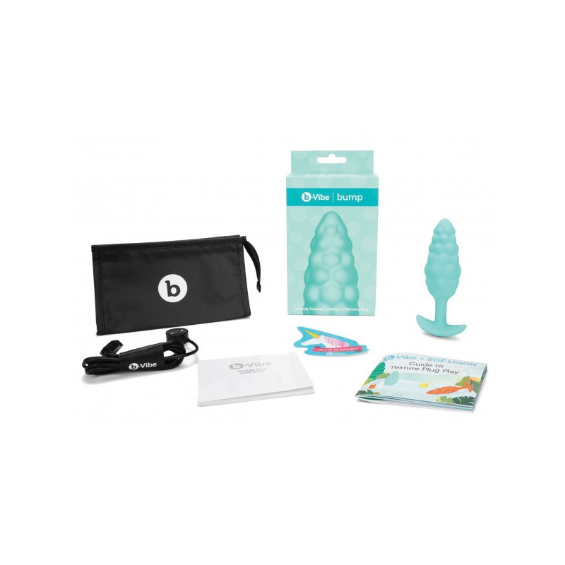 Plug anal Bump Menthe - Plugs vibrants pour travestis