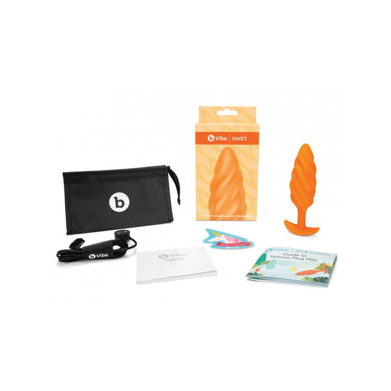 Plug anal Swift Orange - Plugs vibrants pour travestis