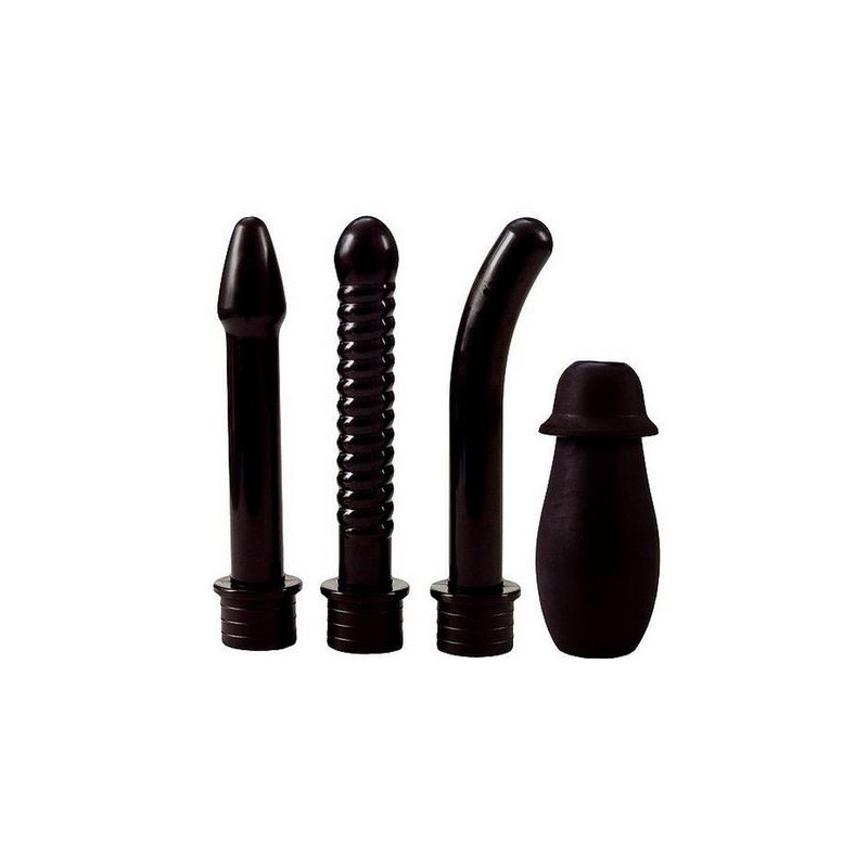 Poire à lavement 3 embouts - Poires à lavement pour travestis