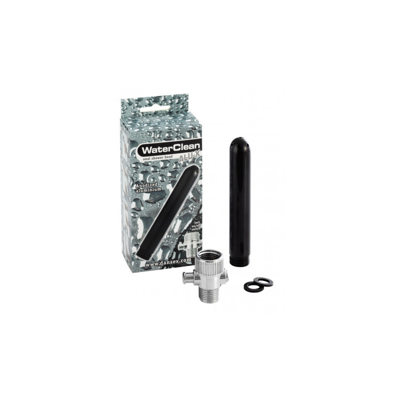 Embout de douche en plastique noir - Poires à lavement pour travestis