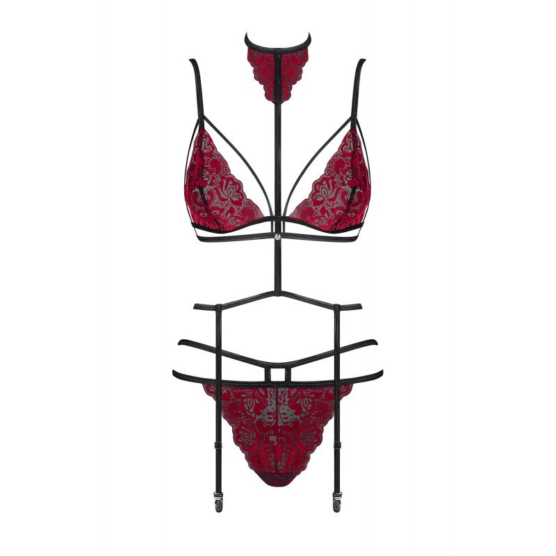 Ensemble Sugestina 3 pièces - Ensemble lingerie sexy pour travestis