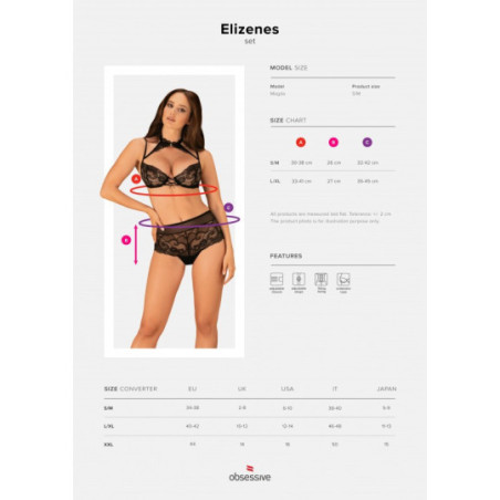 Ensemble Elizenes 2 pièces - Ensemble lingerie sexy pour travestis