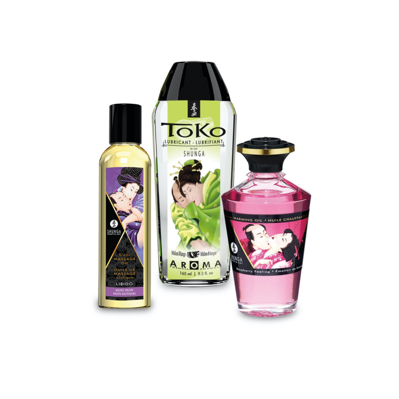 Coffret Fruity Kisses Massage et lubrifiants gourmands -