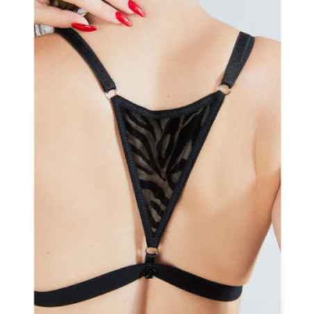 Soutien-Gorge Triangle À Lanières Avec Imprimé Zèbre - Soutiens-gorge sexy pour travestis