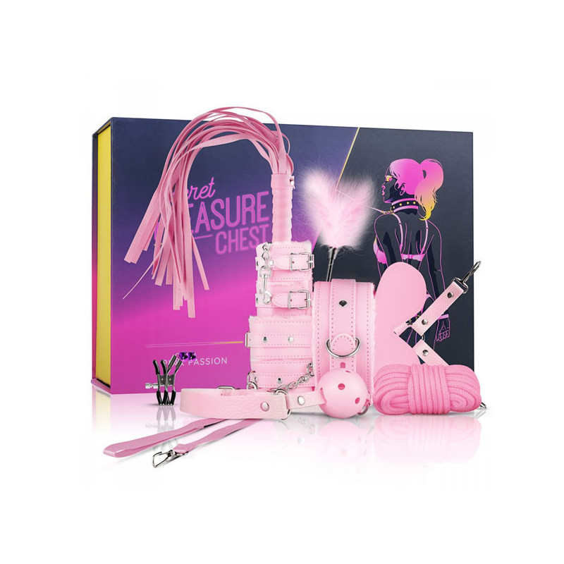 Coffret Pink Passion - 10 pièces - Menottes pour travestis
