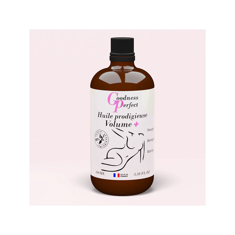 Huile prodigieuse Volume + (100ml) - Crèmes volume poitrine pour travesti