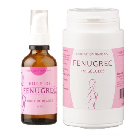 Pack Fenugrec (huile et gélules) - Fenugrec pour travesti Pack Fenugrec (huile et gélules) - Fenugrec pour travesti