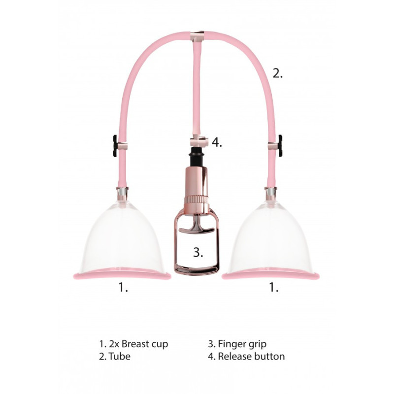 Pompe à seins LARGE - Rose Gold - Pompes à seins pour travesti