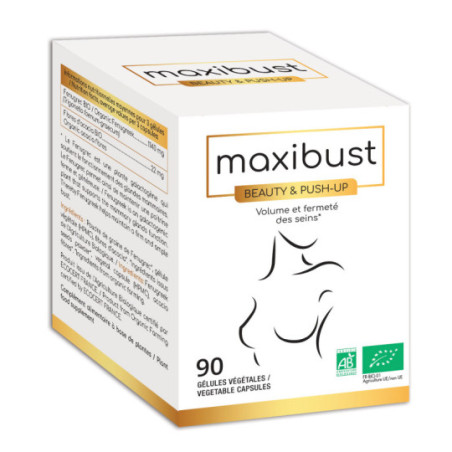 Maxibust 90 gélules - Pilules volume poitrine pour travesti